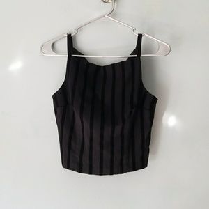 Vintage 90's piece black with black velour stripes